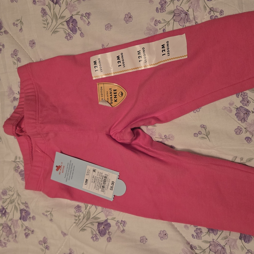 Cat & Jack Vibrant Pink Leggings